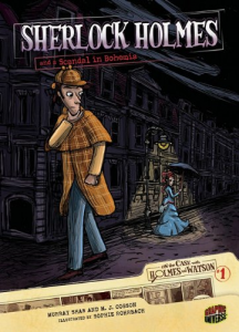 A book cover from the series On the Case with Holmes and Watson