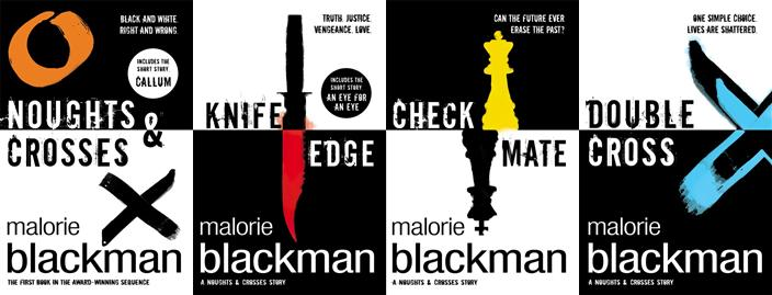 Book covers for the Noughts and Crosses sequence