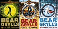 Covers for the first three books in the Mission Survival series by Bear Grylls