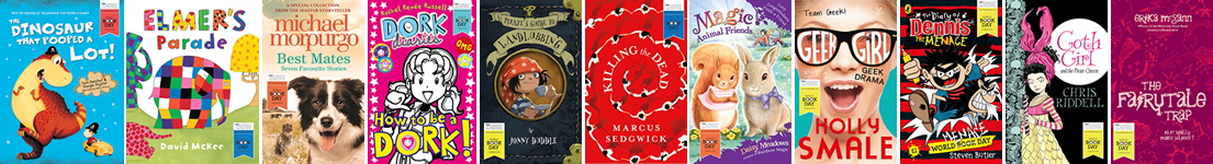 Book covers for World Book Day 2015 books