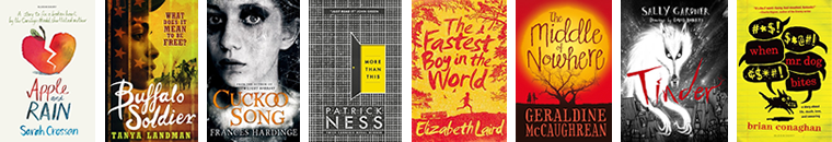 Book covers for the 2015 CILIP Carnegie Medal shortlist