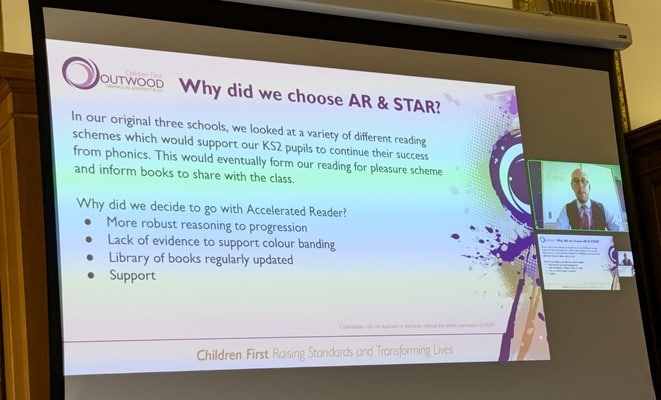 Ben McGarry, Trust Strategic Lead for Primary English at Outwood Grange Academies Trust, talks about Accelerated Reader and Star Reading