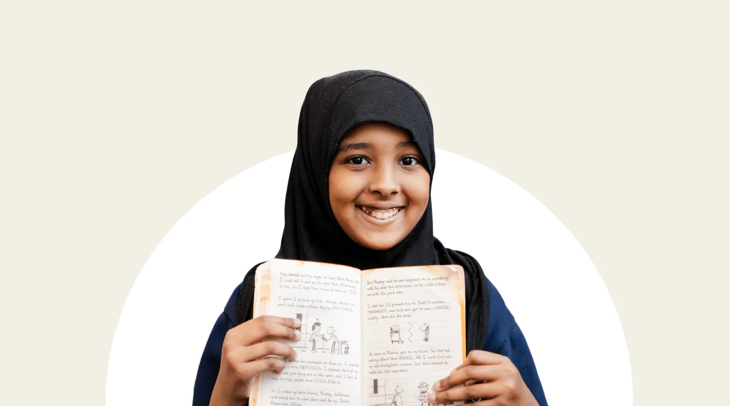 Child in library selecting book