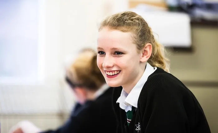 Smiling student